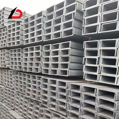 U C Channel 50-400mm Ms S235jr A36 U Channel C Channel Steel Galvanized /Black U Channel Steel Bar for Construction Structure