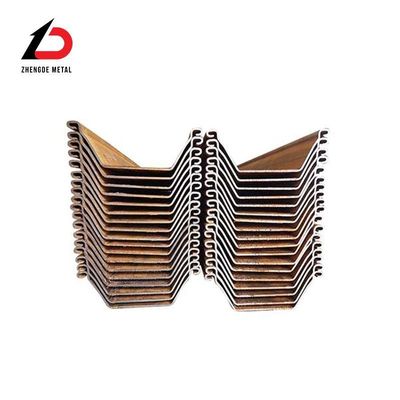 Hot Rolled Steel Sheet Pile U/Z Type Construction Usage Low Carbon Mild Steel Sheet Pile