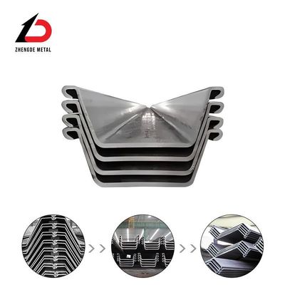 Hot Rolled Steel Sheet Pile Steel of Type 2 Steel Sheet Pile Type 3 U-Shaped Steel Sheet Pile with Factory Stock