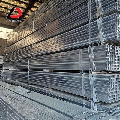 JIS Greenhouse Zinc Coated Gi Tube Square Galvanized Carbon Steel Pipe Iron Rectangular Tube Price Structure Square Pipe