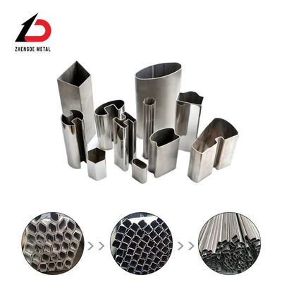 Special Shape Tube Pipe Fabrication Factory Custom Special Shaped Section Welded Steel 304 201 316 Triangle Stainless Steel GB