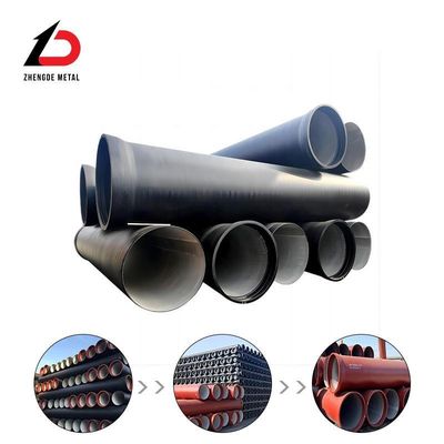 Customized 8 Inch Large Diameter Coating K7 K9 Class Ductile Cast Iron Pipe 800mm Ductile Iron Pipe 300mm Prices Per Ton for Sale