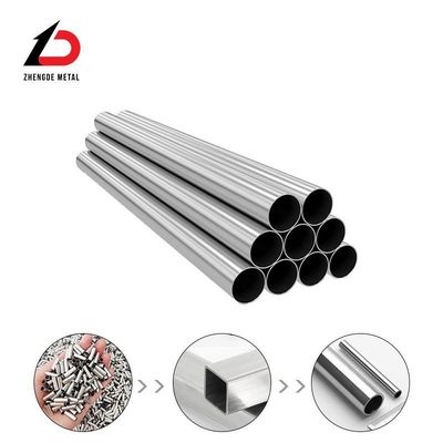 Stock Prices 201/202/301/304/321/316L Hot/Cold Rolled 0.8-5mm Thickness Pickling Polished Hairline Mirror Matte Square Tube and Round Tube Stainless Steel Pipe