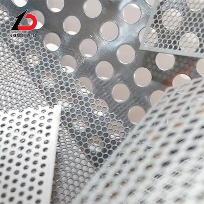 Food Processing Metal Perforated Mesh 2mm X 10mm X 1mm Custom Aperture Pitch
