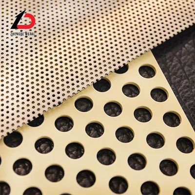 Small Round Hole Perforated Metal Mesh Decoration Aluminum Wire Mesh For Building Balcony