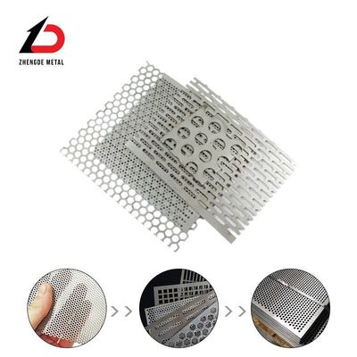 Small Round Hole Perforated Metal Mesh Decoration Aluminum Wire Mesh For Building Balcony