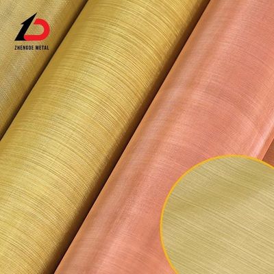 Weaving Methods Dutch Plain Twill Weaving Way Copper Brass Metal Woven Mesh For Decorative Material