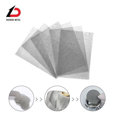 SS304 316 Plain Weave Stainless Steel Wire Mesh Square Building Coffee Filter SS