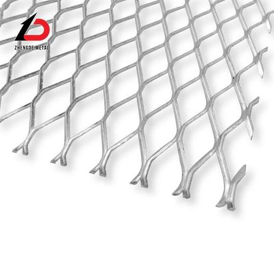 Exquisite Width 7*12 Mm Expanded / Stretched Metal Mesh For Dust Filter