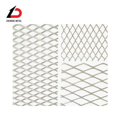 Exquisite Width 7*12 Mm Expanded / Stretched Metal Mesh For Dust Filter