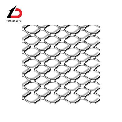 Stainless Steel Mesh 316 Diamond Shape Wall Sheet Panel Powder Coated Expanded Metal Mesh
