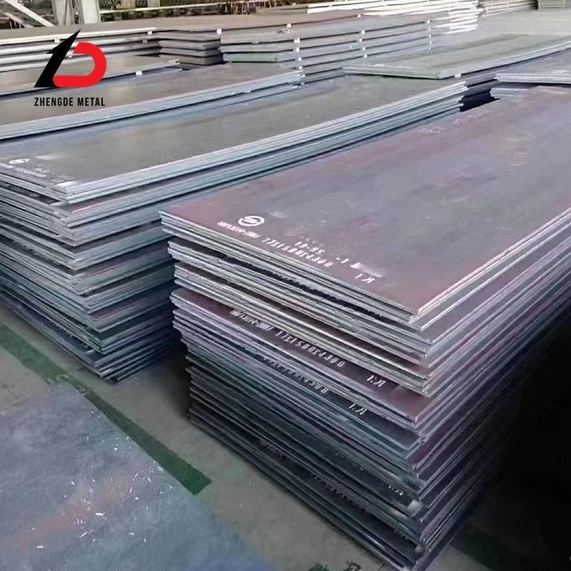 ASTM A36 A516 Gr70 A283 4mm 1219mm 1200mm HRC Ms Hot Rolled Mild Carbon Black Iron Metal Boilers Bridges Ship Steel Plate
