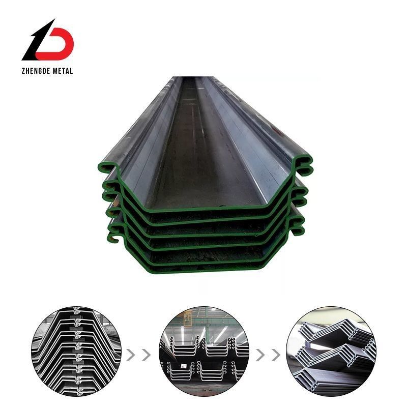 Customized Size 9m 12m 15m 18m 24m DIN, JIS, AISI, ASTM, GB, BS Type II Type Iiii Z Type U Type L Steel Sheet Pile /Piling for Flood Protector