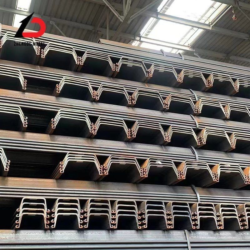 Fully Internationally Certified En10249 Q235B S235jr Ss400 A36 S355jr Z Type U Type European Standard Carbon Type High-Quality Hot Rolled Steel Sheet Pile