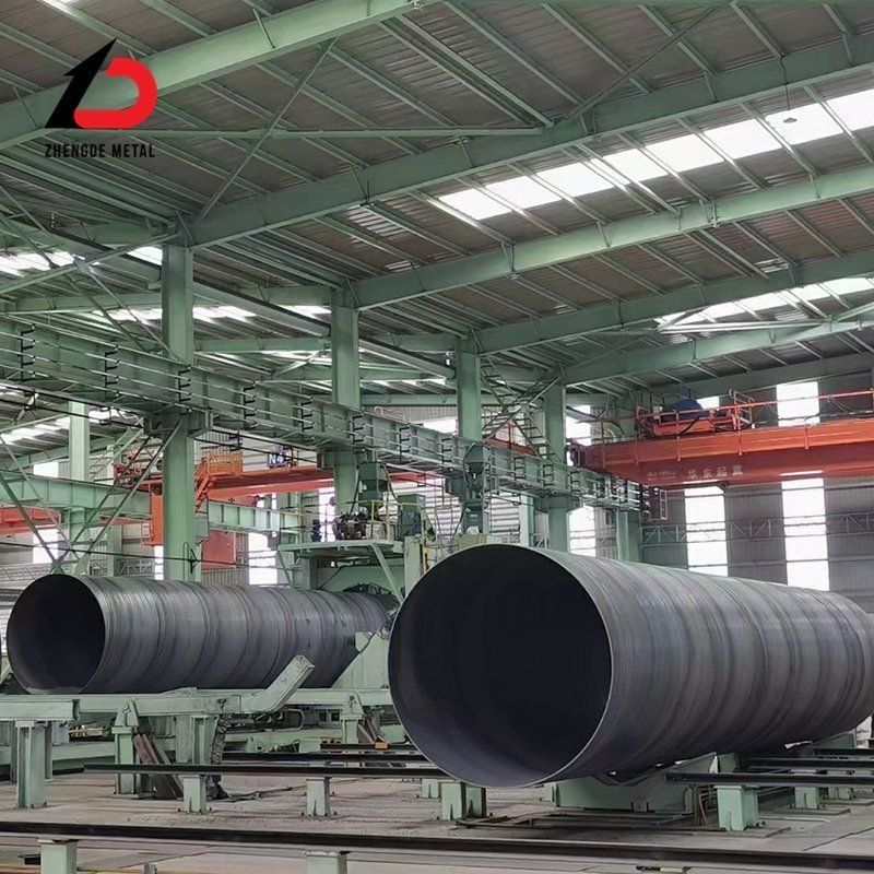 Large Diameter Spiral Welded Steel Pipe Diameter 500mm-2000mm Carbon Steel Weld Pipe