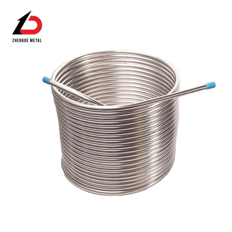 High Quantity Heat Exchanger Pipe Stainless Steel Water Distiller Heating Tube Stainless Steel Heat Exchanger Coil Tube for Customized