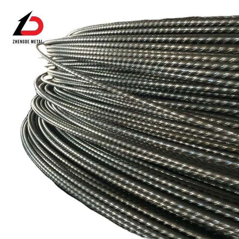 Steel Wire Rope Price ASTM A421 3.8mm 4mm 5mm 6mm 1670MPa 1770MPa Indented PC Wire Low Relaxation Prestressed Concrete Steel Wire with Cheap Price