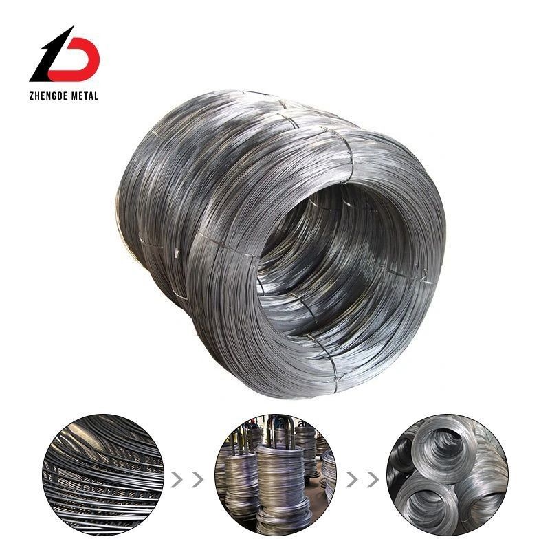 Construction Material 2.00-5.00mm 302 304h Cold Drawn Bright Surface Stainless Steel Spring Wire/Spring Steel Wire Rod with Workshop Production