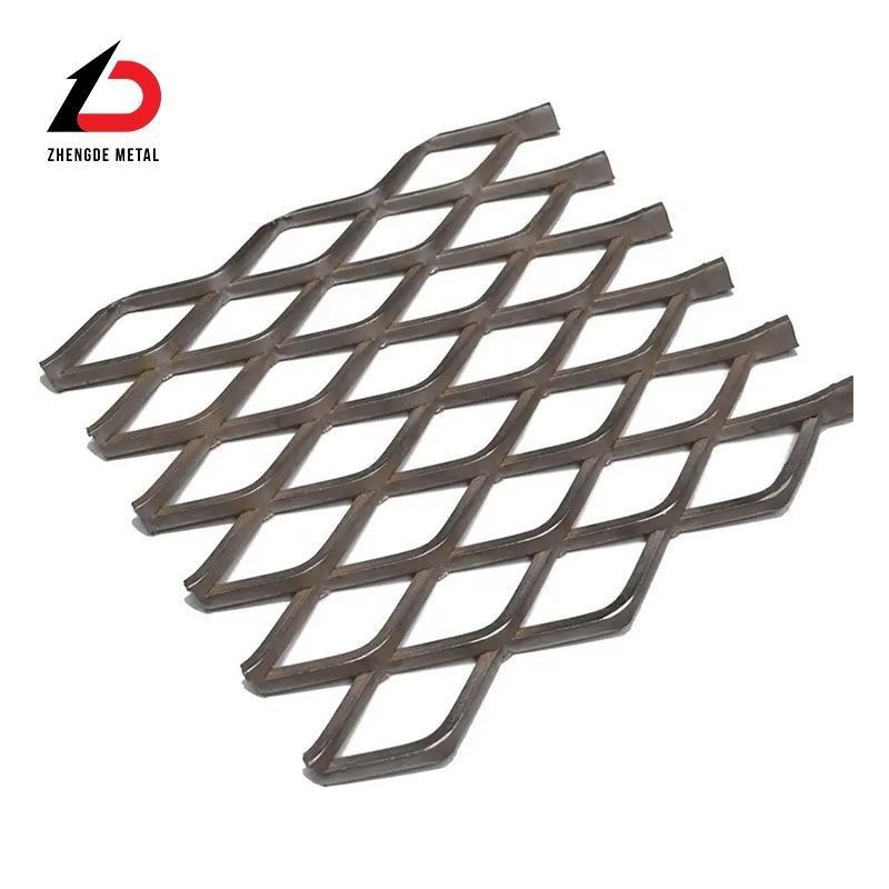 Stainless Steel Mesh 316 Diamond Shape Wall Sheet Panel Powder Coated Expanded Metal Mesh